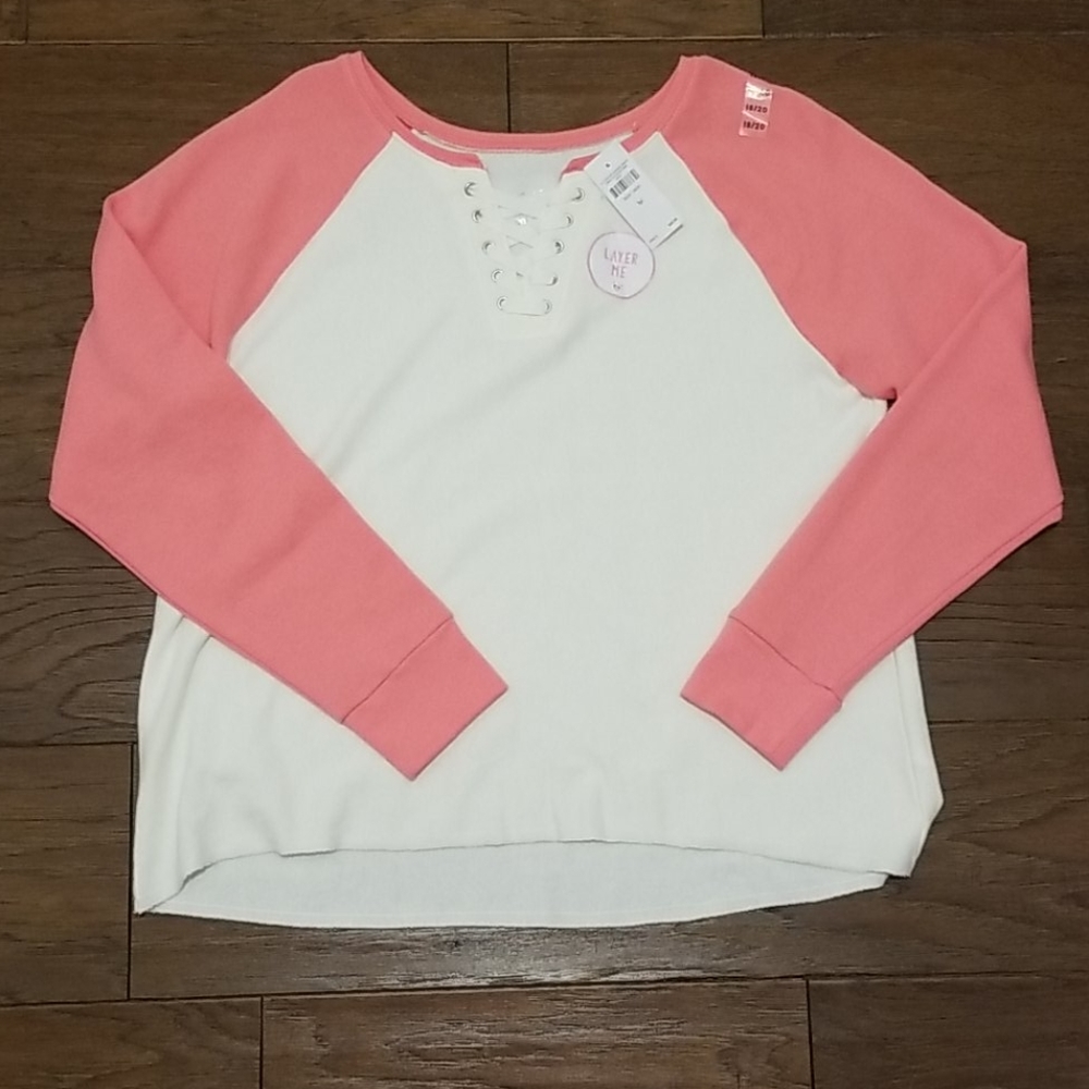 Justice Sweatshirt Pink/White